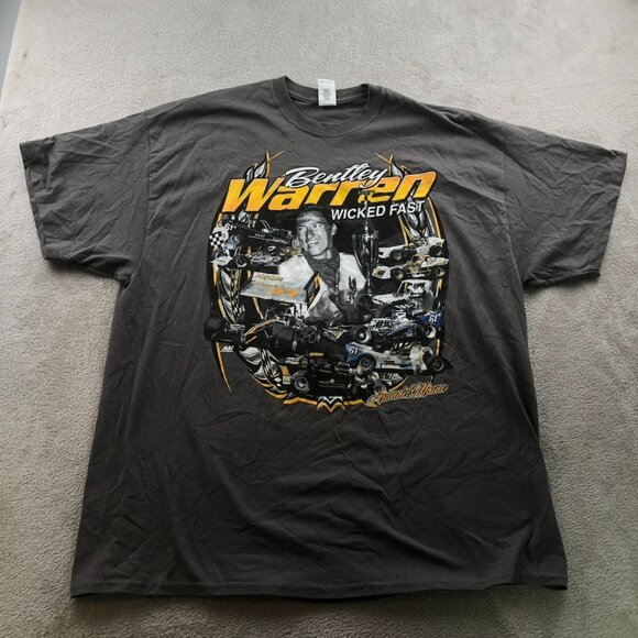 Gildan Mens T-Shirt Size 2XL Bentley Warren Racing Graphic Tee Ultra Cotton Y2K - Picture 9 of 10